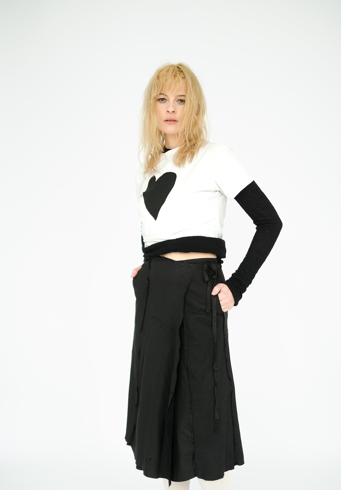 Leather Skirt, Black