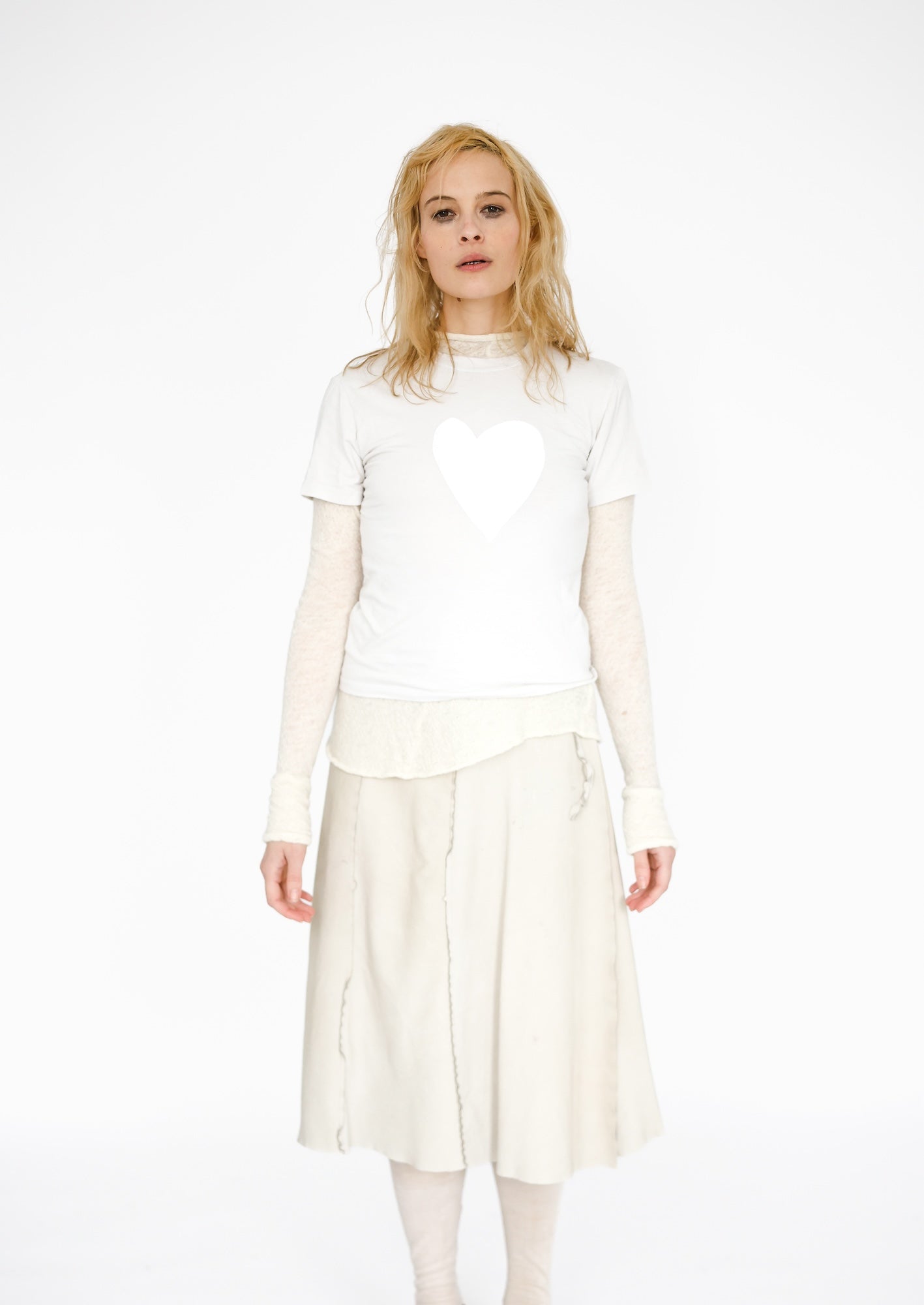 Leather Skirt, Bone