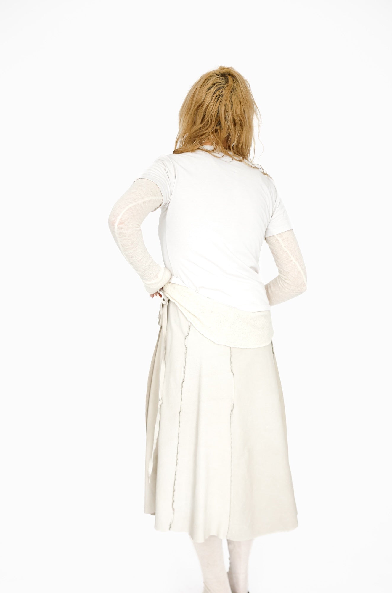 Leather Skirt, Bone
