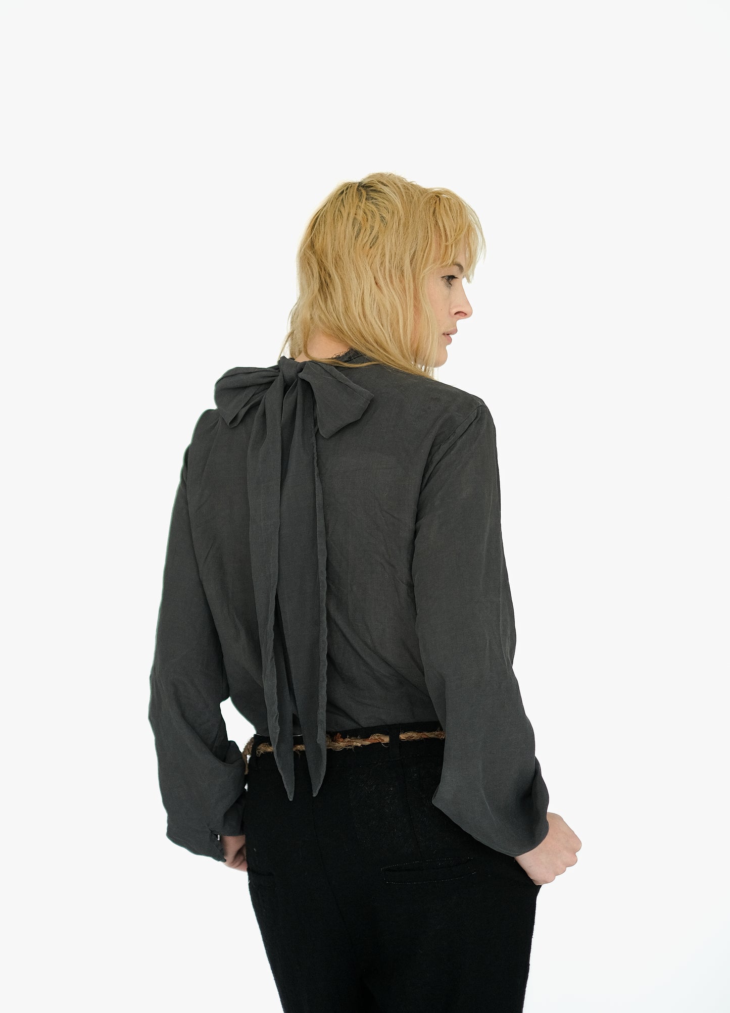 Tattered Yolk Blouse, Toner Black