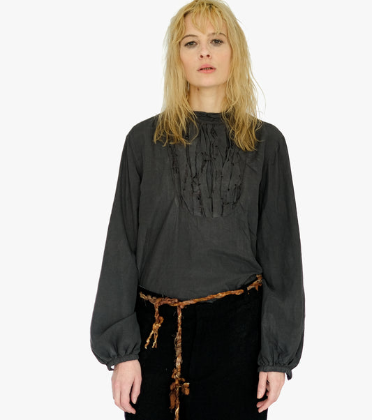 Tattered Yolk Blouse,  Toner Black