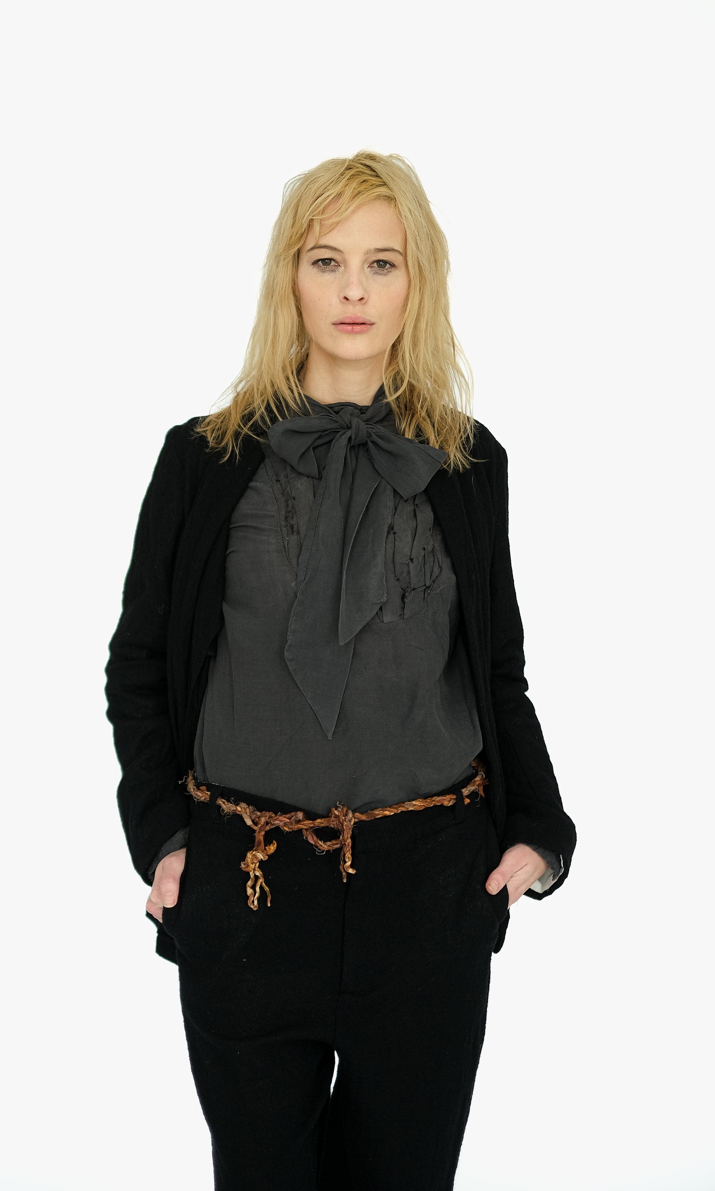 Tattered Yolk Blouse, Toner Black