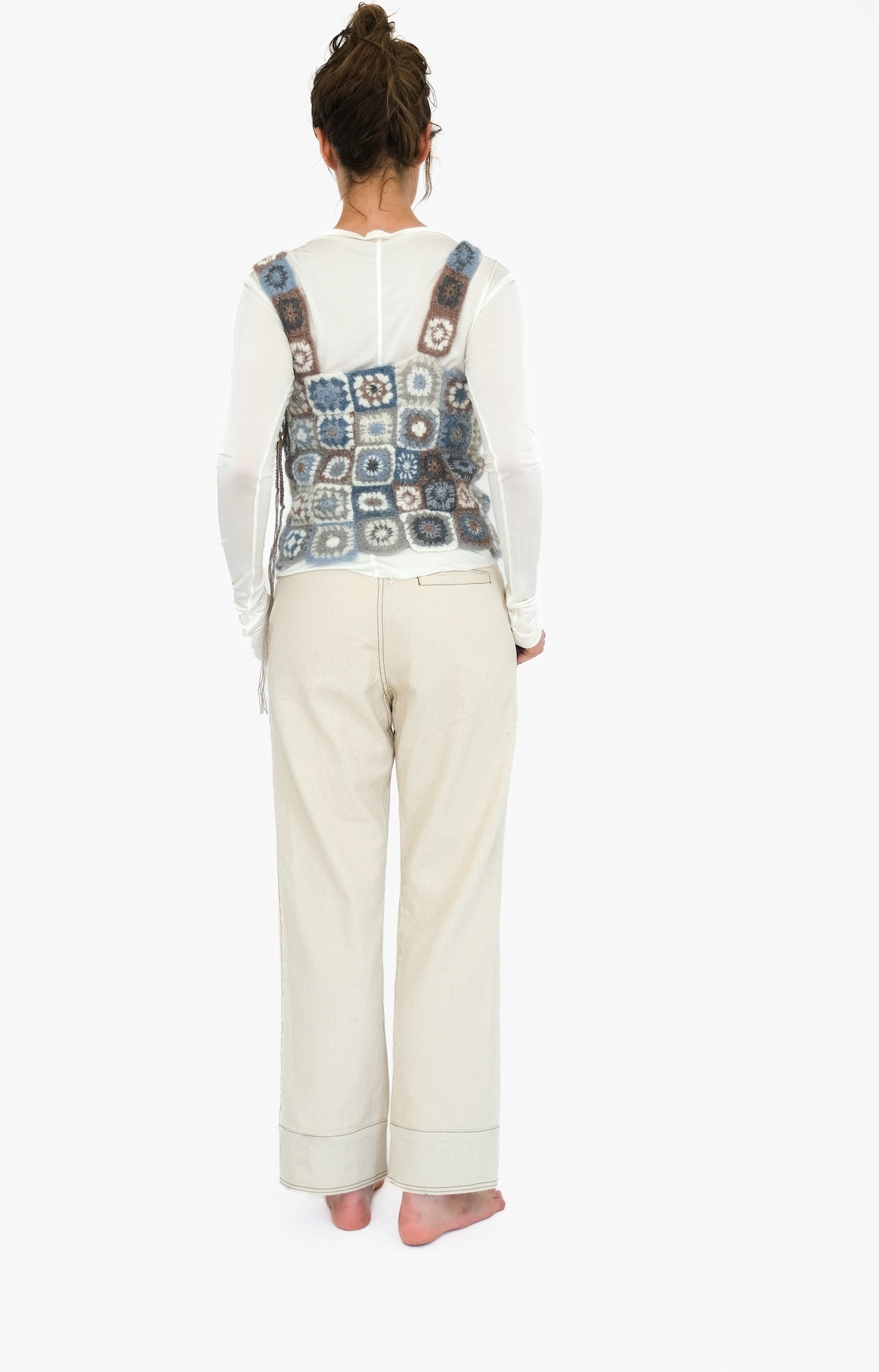 Soft Denim Work Pants, Natural