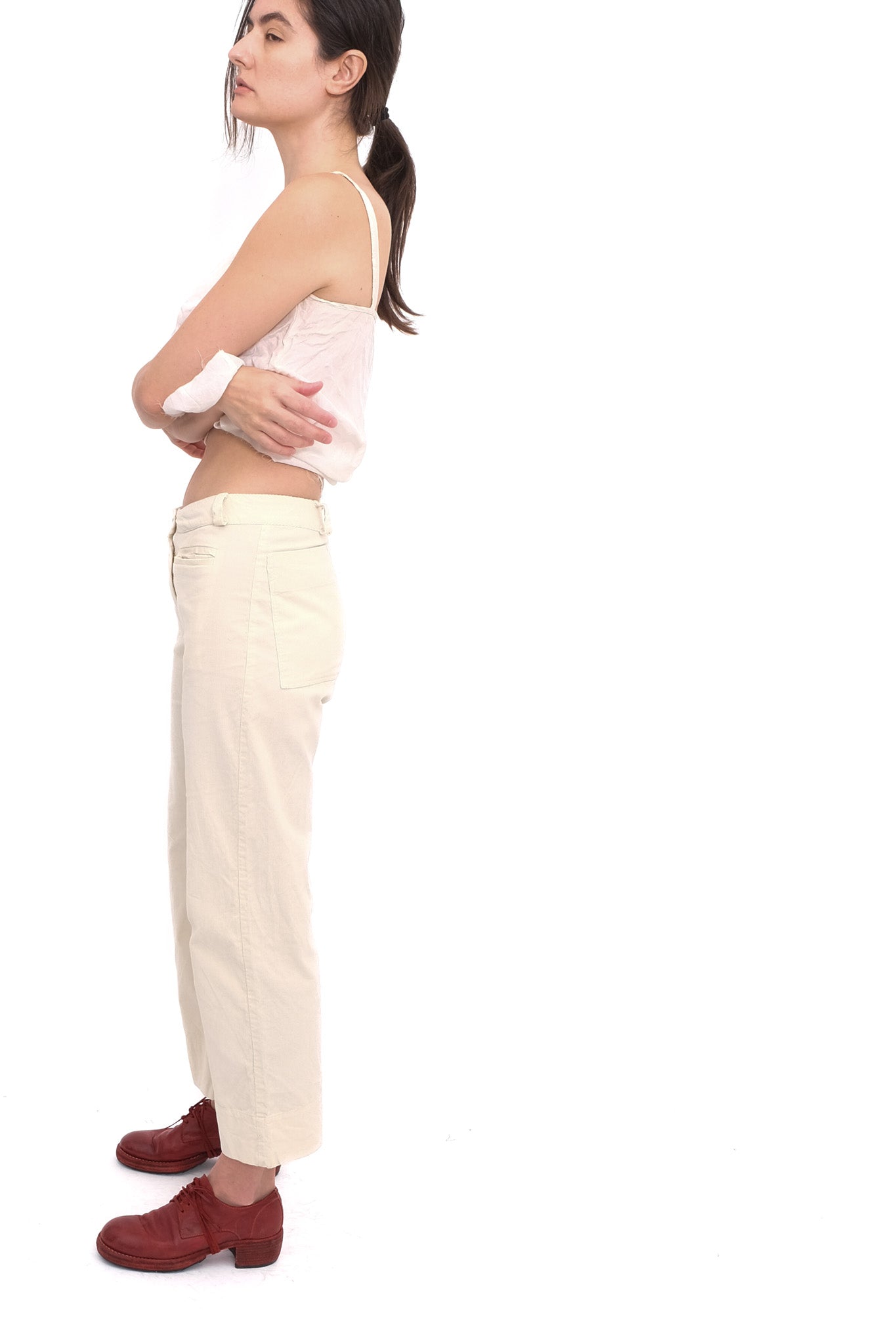 Corduroy Trousers - Ivory