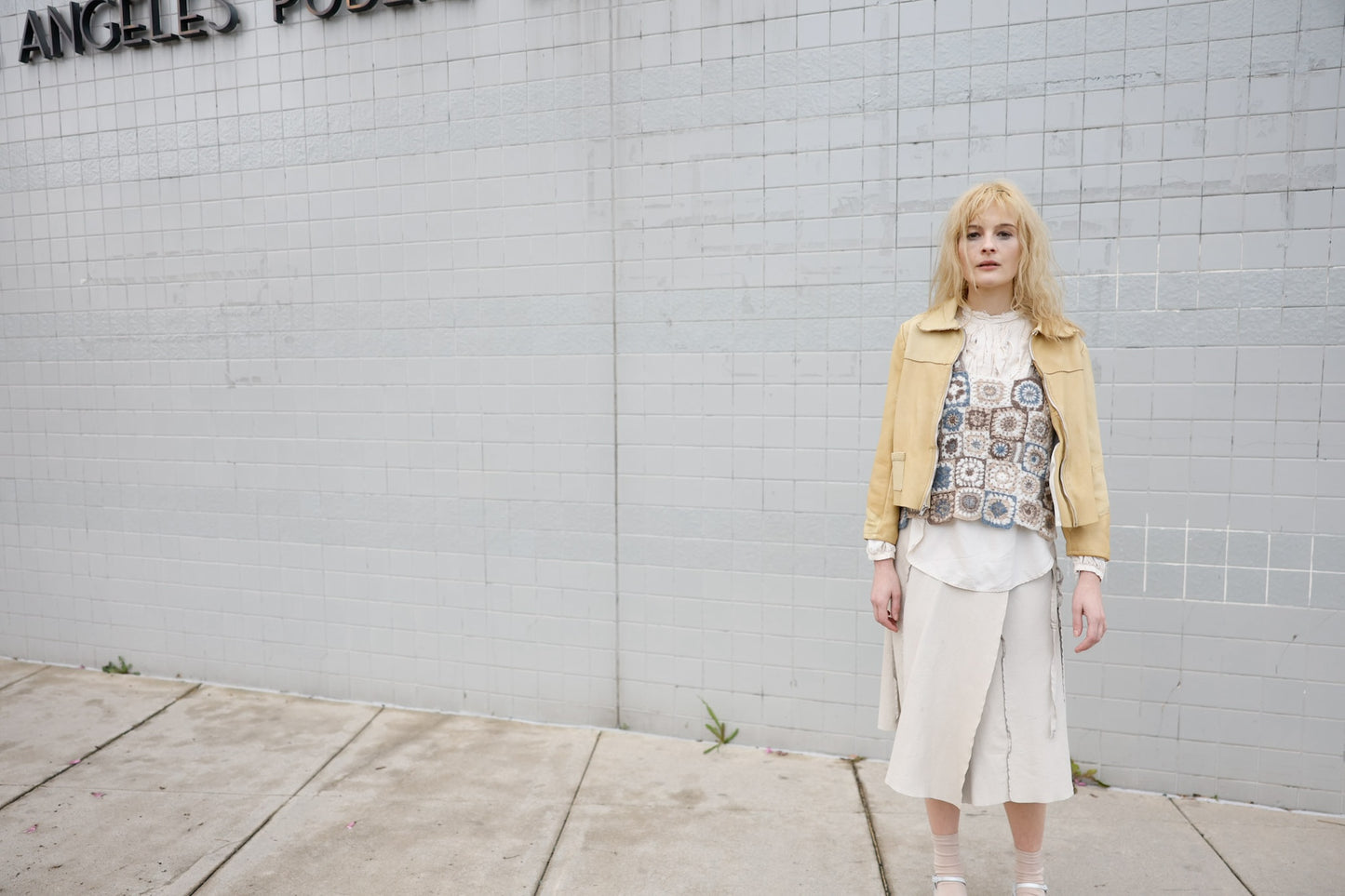 Leather Skirt, Bone