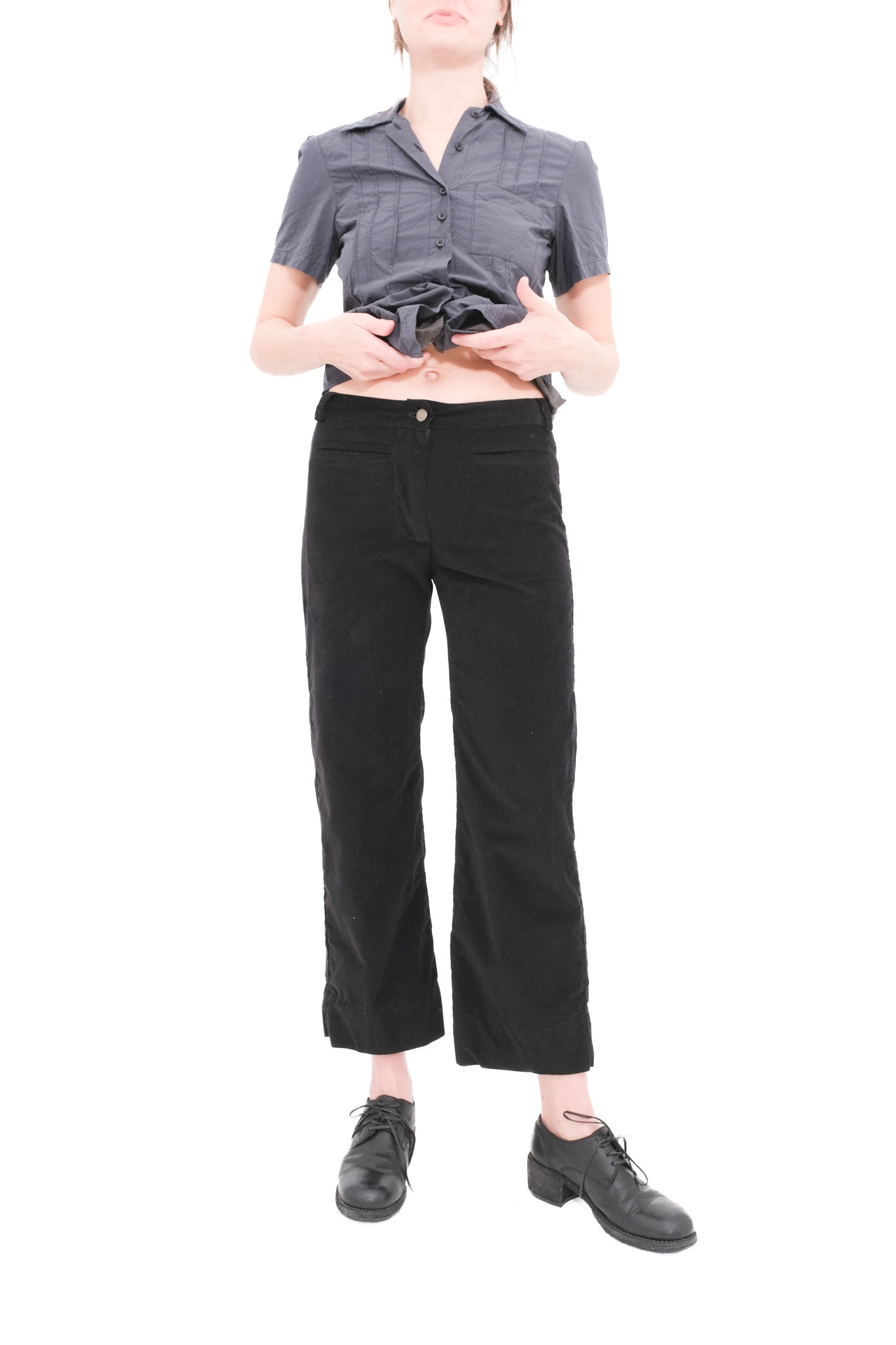 Corduroy Trousers - Black