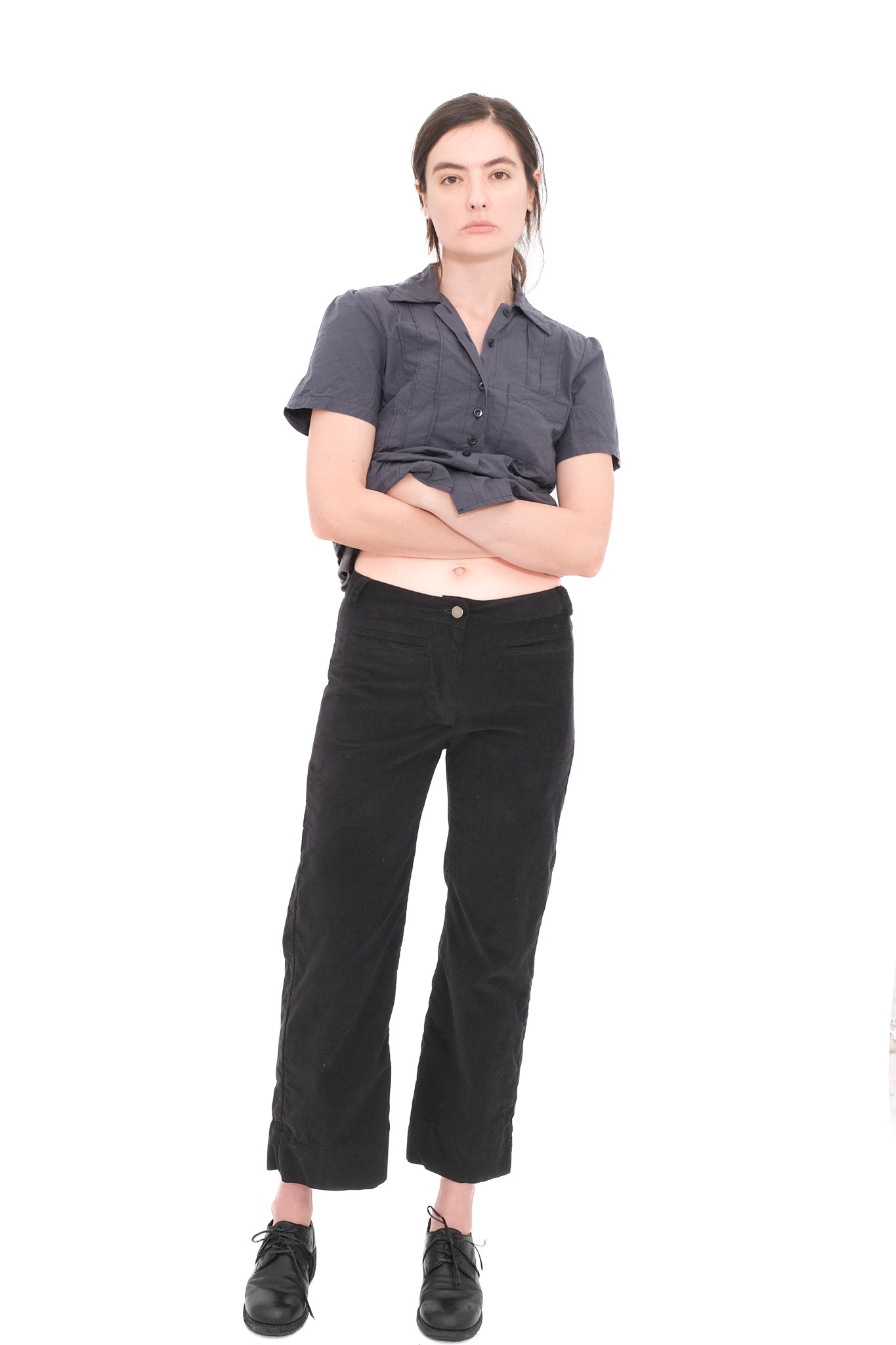 Corduroy Trousers - Black