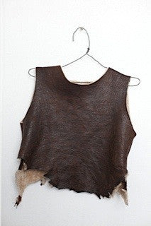 shearling vest