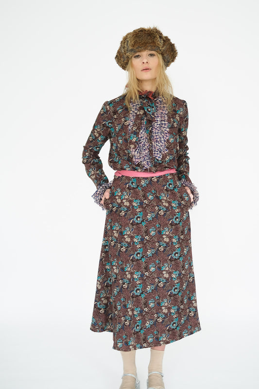 Wrap Skirt,  Print