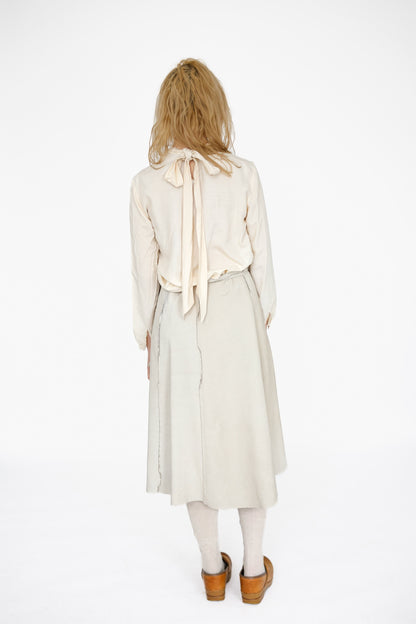 Tattered Yolk Blouse,  Ivory