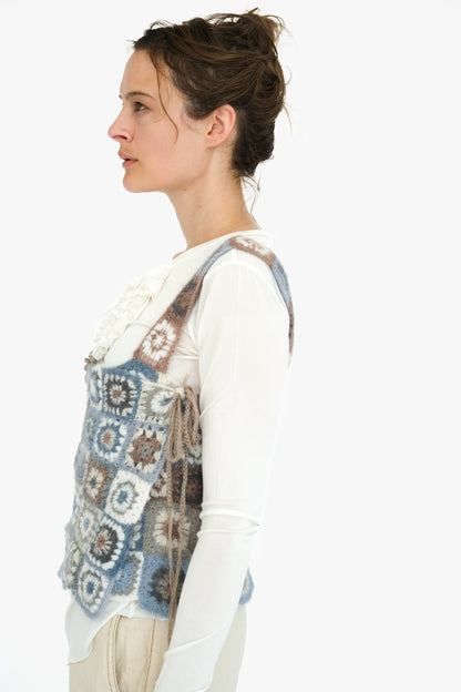 Crocheted Wrap Vest