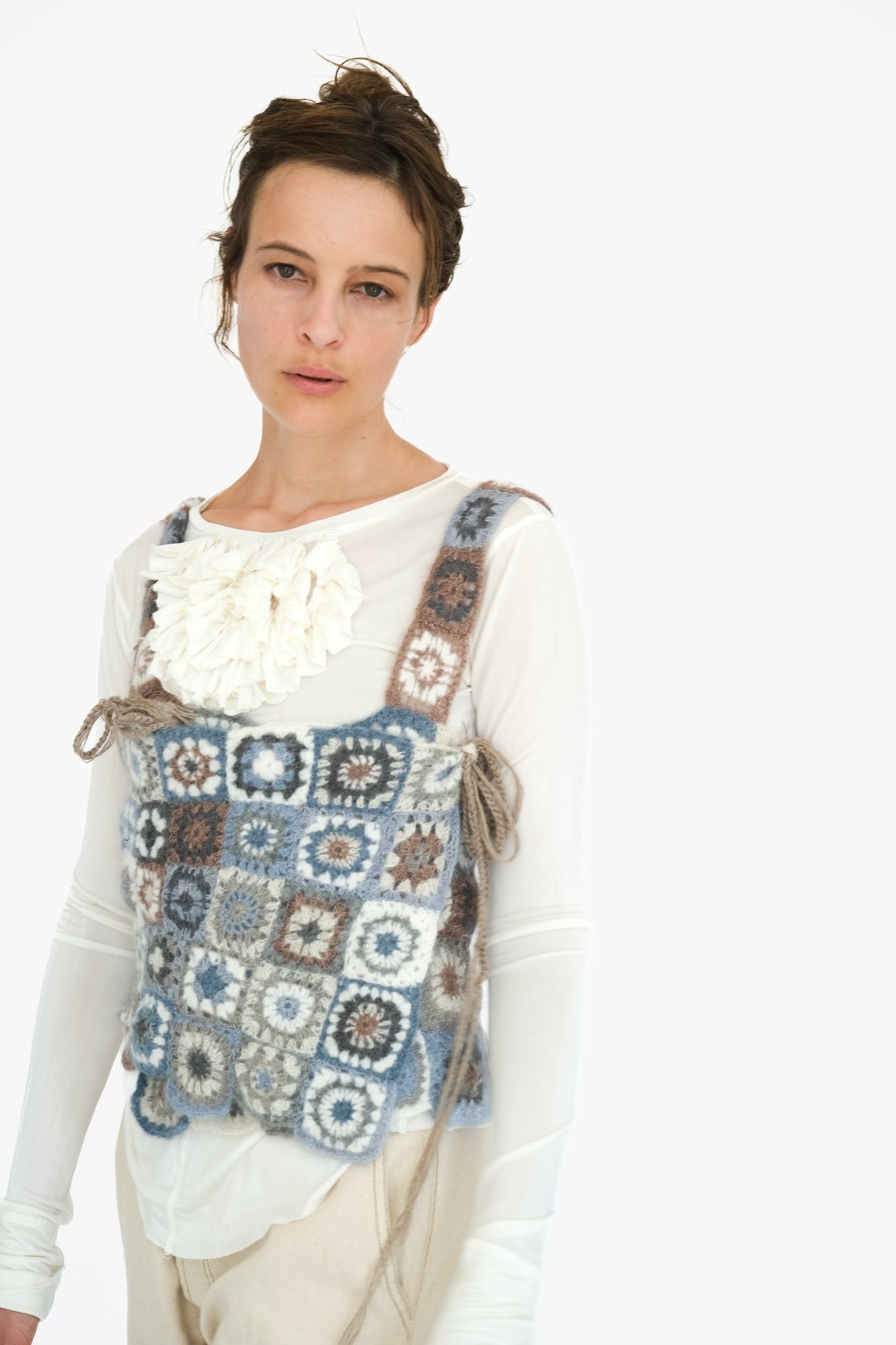 Crocheted Wrap Vest