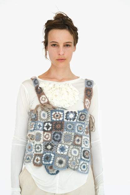 Crocheted Wrap Vest