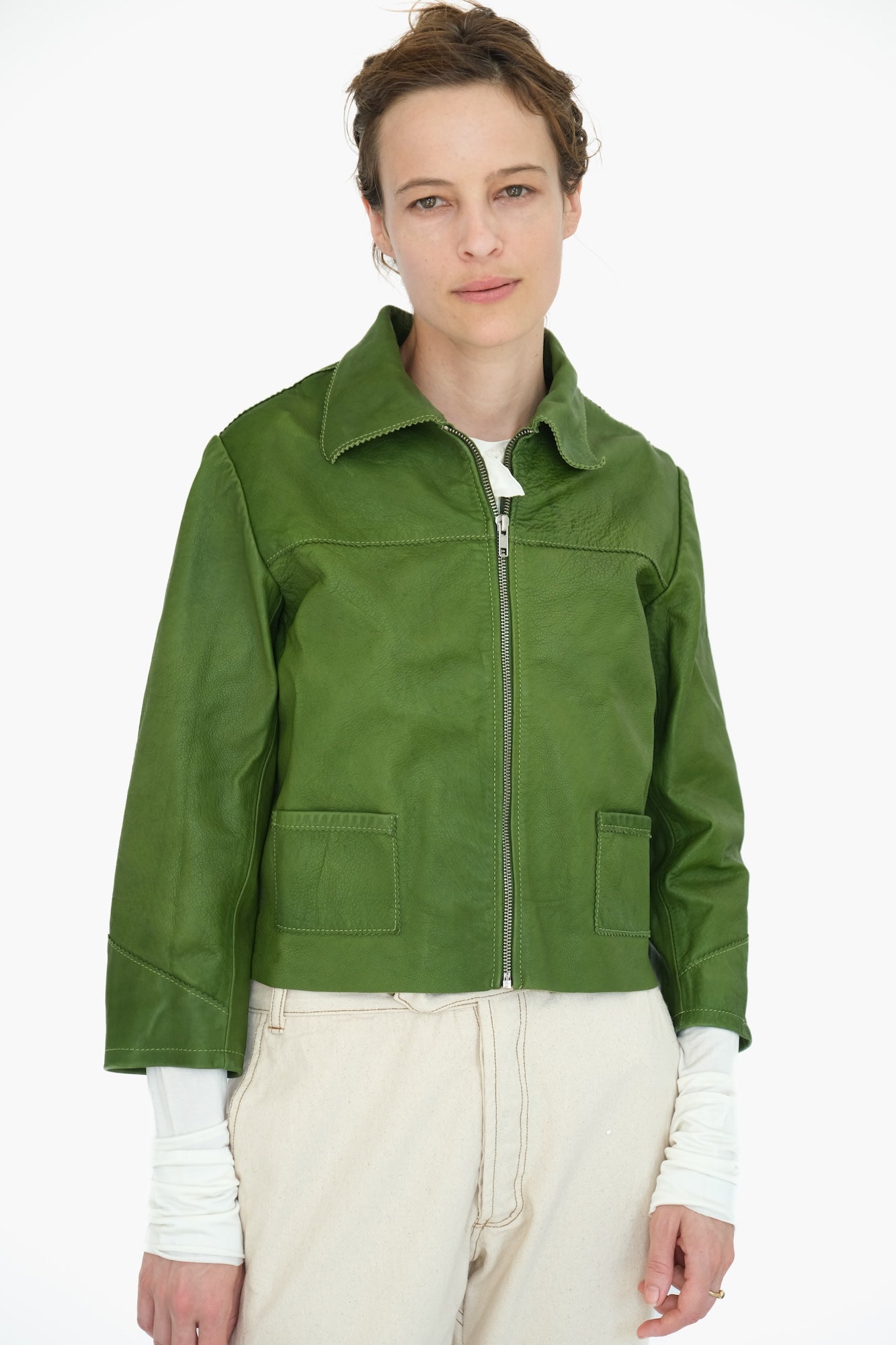 Little Leather Jacket,  Sunny Green