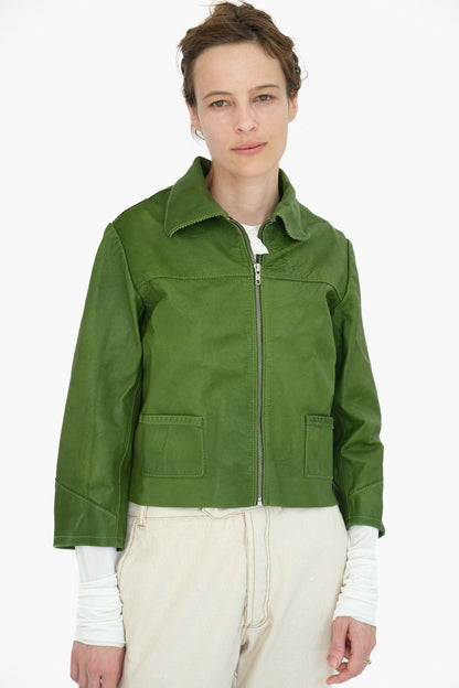 Little Leather Jacket,  Sunny Green