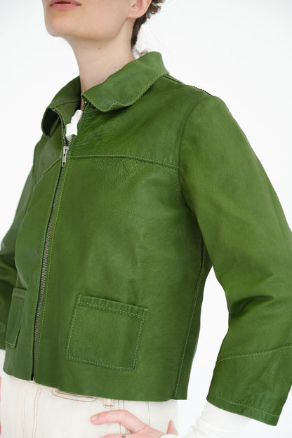Little Leather Jacket,  Sunny Green