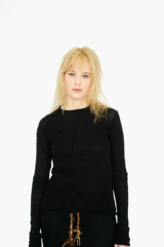Wooly T-Shirt,  Black