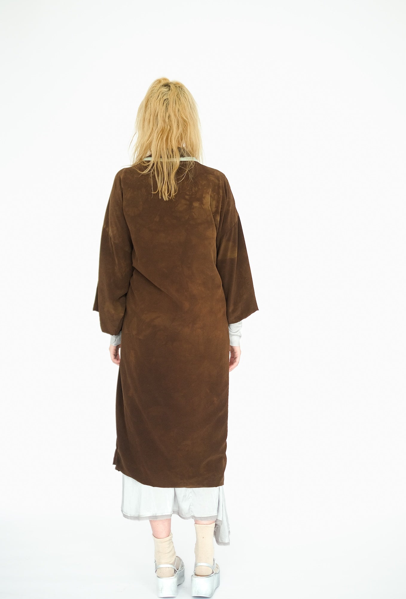 Double Kimono,  Mottled Chocolate