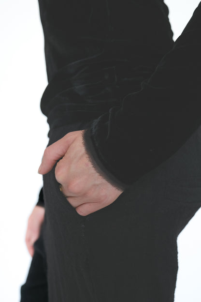 Velvet T-Shirt,  Black